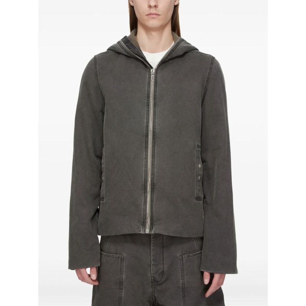 Rick Owens Drkshdw Grey Jackets - Hooded Jackets Men